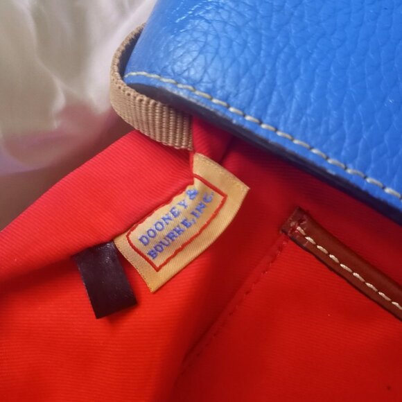 Dooney & Bourke Blue and Brown Shoulder Bag - Picture 11 of 16